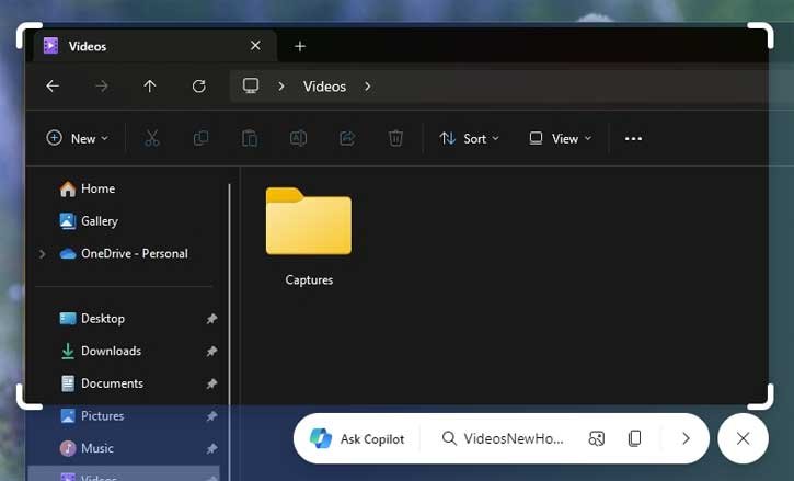 New Snipping Tool in Edge lets you capture screenshot from outside the browser