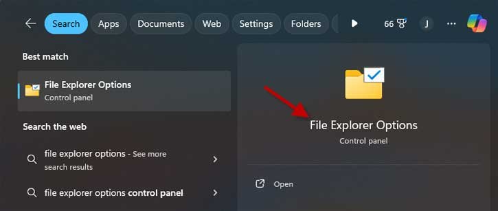 Windows 11 File Explorer Option