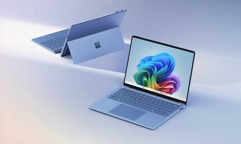 Microsoft Surface pro laptop with Snapdragon X Elite CPU