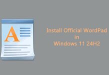 How to Install Official WordPad in Windows 11 24H2 Install-WordPad-in-Windows-11-24H2