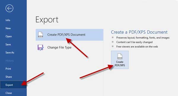 Password protect PDF files using MS Word