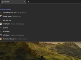 Trending Searches in Microsoft Edge