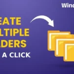 How to Create Multiple Folders With a Single Click in Windows (2 Methods) Create Multiple Folders at Once in Windows-1