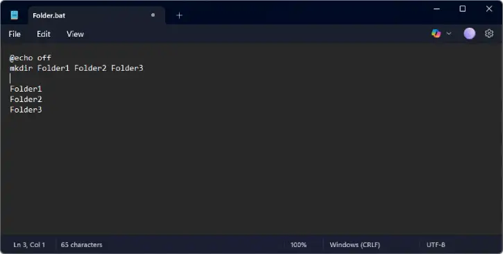 Create Multiple Folders in Windows 11 with a Single Click