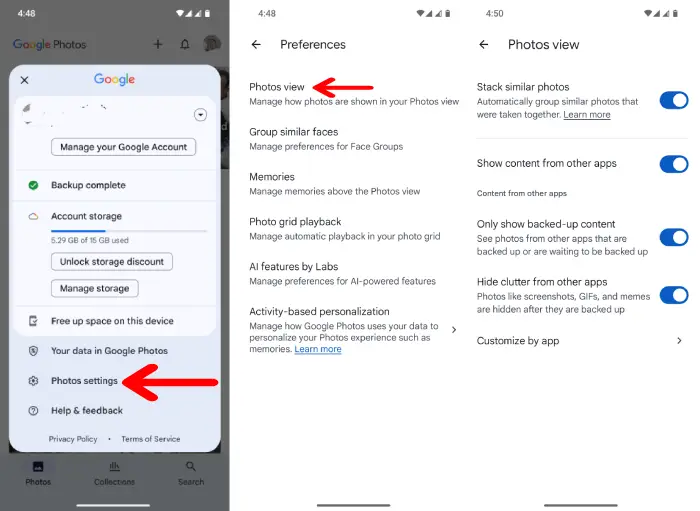 Declutter your Google Photos Library