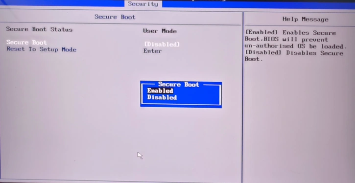 Turn on Secure Boot on Windows 11