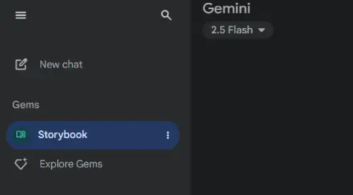 New Storybook feature in Gemini