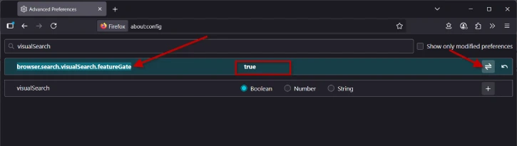Enable Search Image with Google Lens Option in Firefox