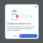 Enable Automatic Password Change Feature in Chrome Change Password Now option in Chrome