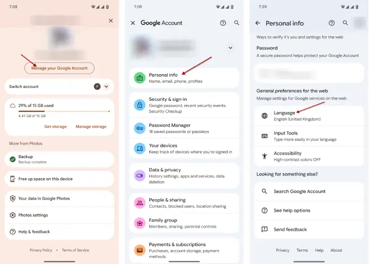 How to Change Language in Google Photos