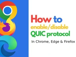 QUIC Protocol in Chrome, Firefox and Edge