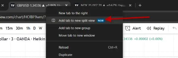 Use Split View Feature in Chrome