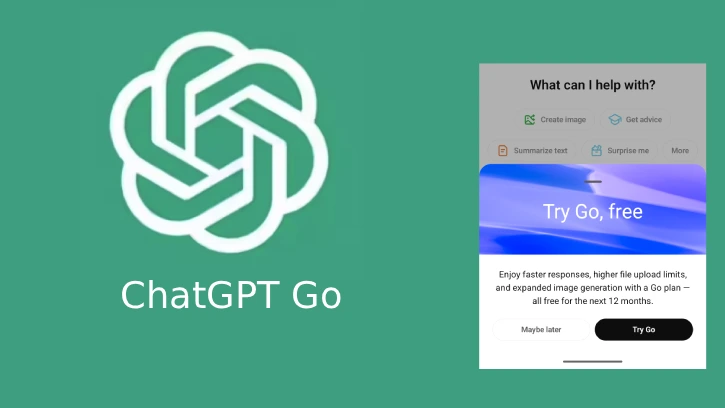 ChatGPT Go version for free for 1-year