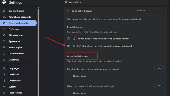 How to Stop Websites Accessing Your Home Network