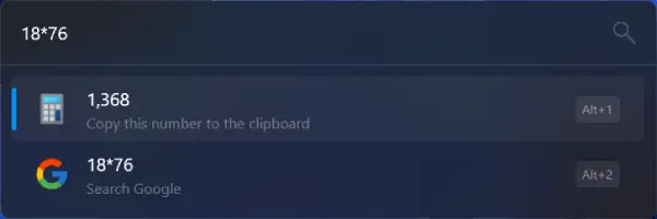 Use Built-in Calculator in Flow Launcher