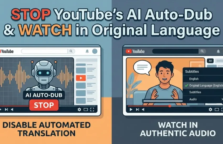 Stop YouTube’s AI Auto-Dub and Watch Videos in the Original Language