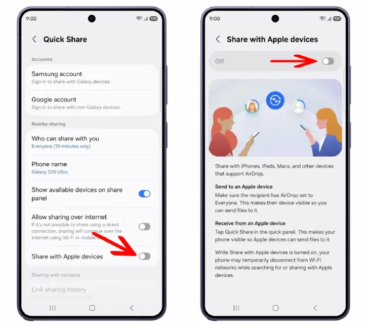 Enable AirDrop Support on Samsung Galaxy