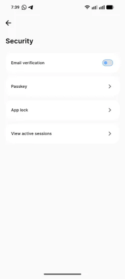 Protect important data with Pass key, app lock and email verification