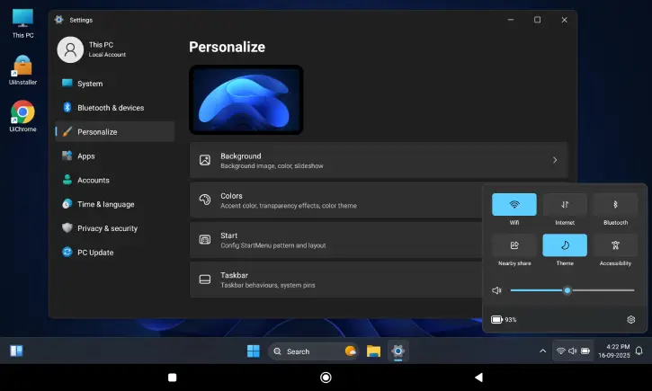 Bring Windows 11 to Your Android Tablet with A HyperDroid PC Launcher 