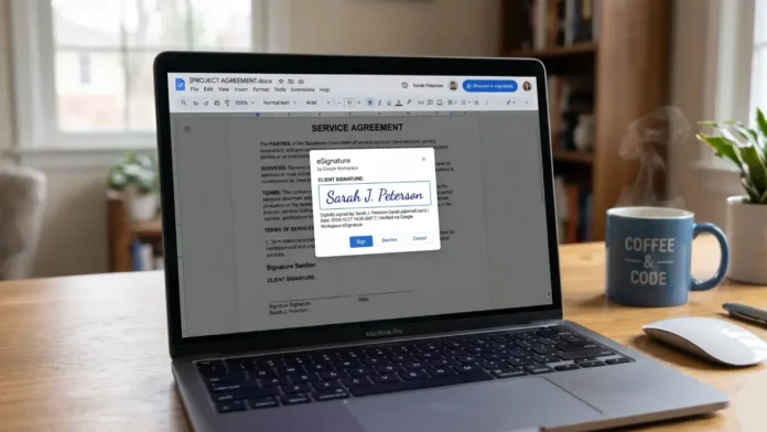 Digitally sign a Google Doc Digitally sign a Google Doc