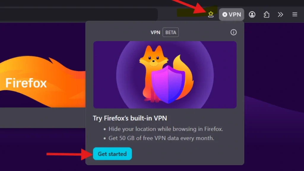 irefox VPN in unsupported region