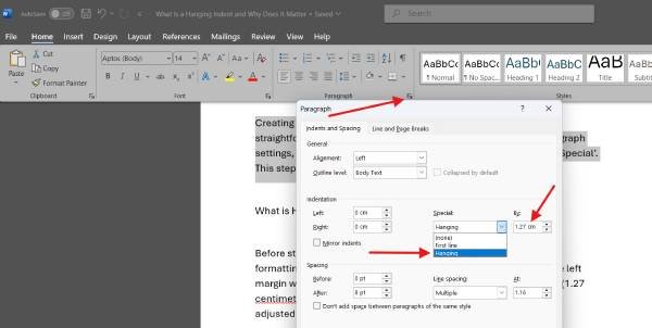 create-hanging-indent-in-word