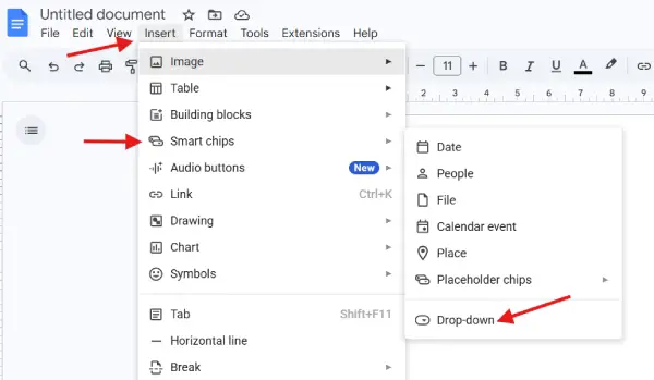 preset-drop-downs-in-google-docs