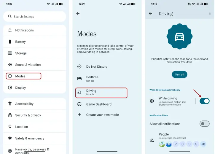 enable-driving-mode-nothing-phone