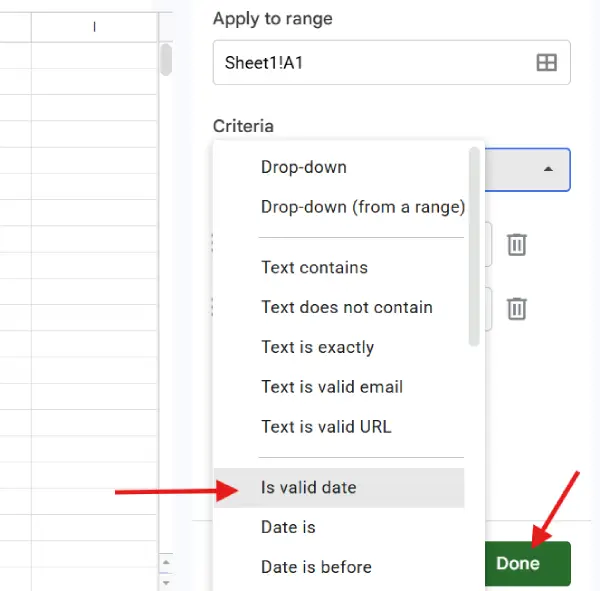 Add a Built-in Date Picker in Google Sheets