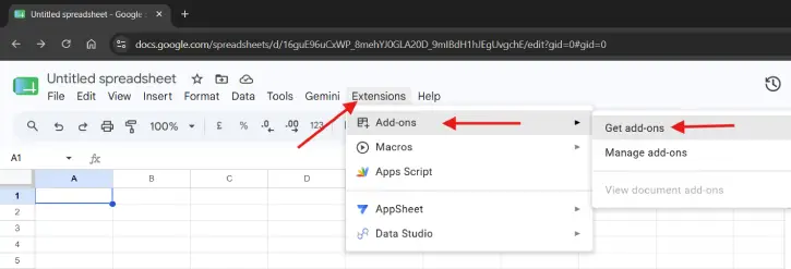 Use a Barcode Add-On to create barcode in Google Sheets