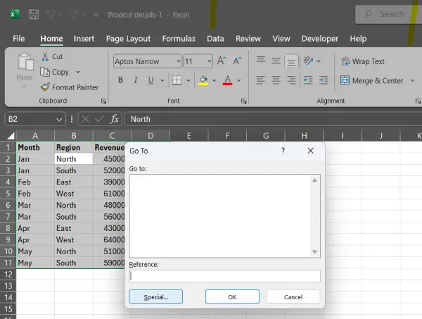 Master Ctrl+G in Excel