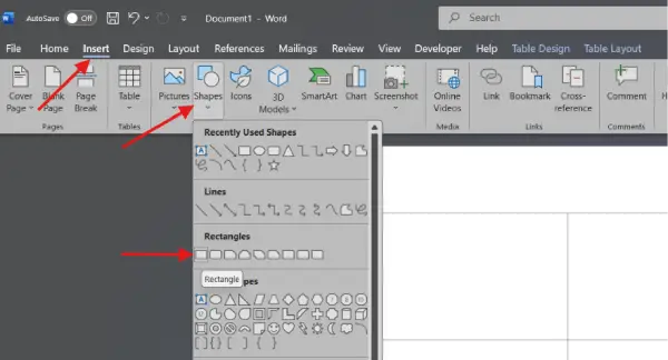Create Name Stickers in MS Word