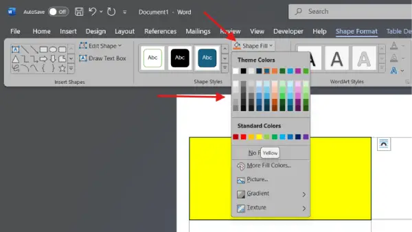 Create Name Stickers in MS Word