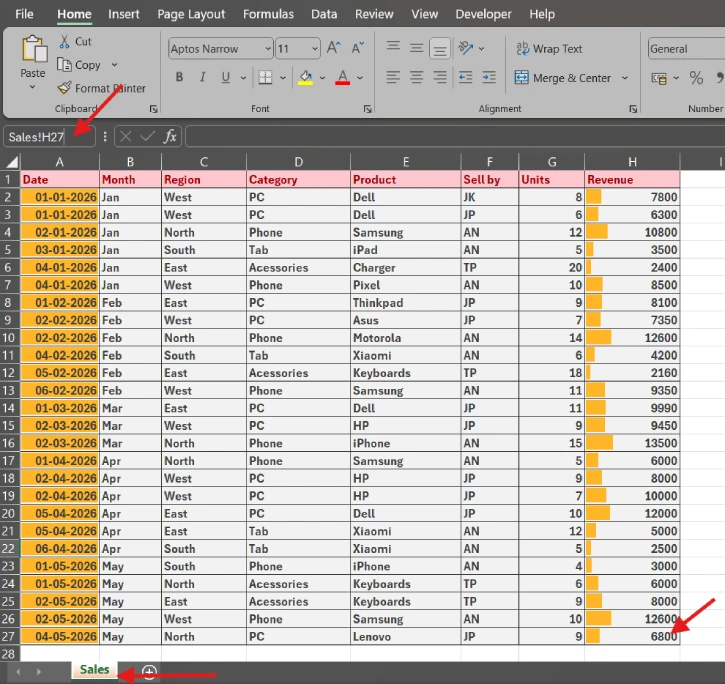 Jump Anywhere in Your Workbook Instantly