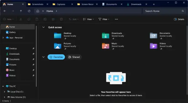 Middle-Click to Open a Folder in a New Tab