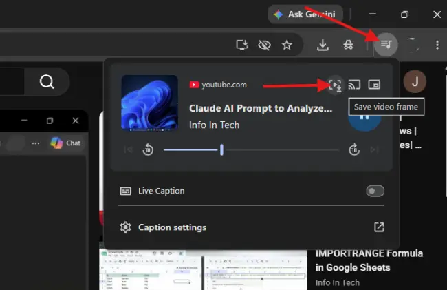 Capture Screenshots of YouTube Video